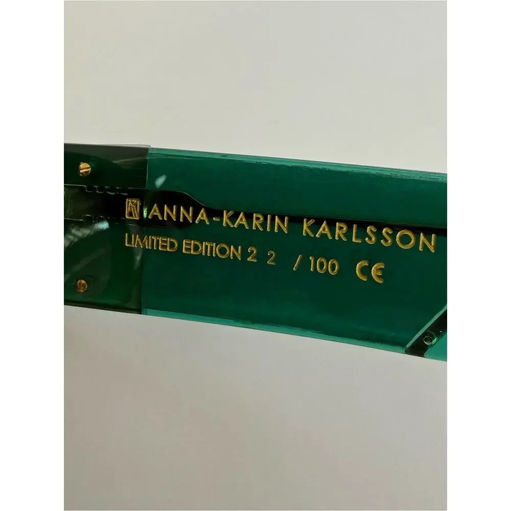 NEW!!! Anna-Karin Karlsson women emerald sunglasses limited edition Retail 1750